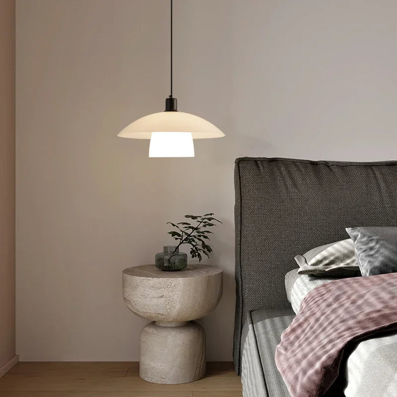 KyotoGlow Japanische Moderne Deckenleuchte | Minimalistisches Design | Stimmungsvolle Beleuchtung