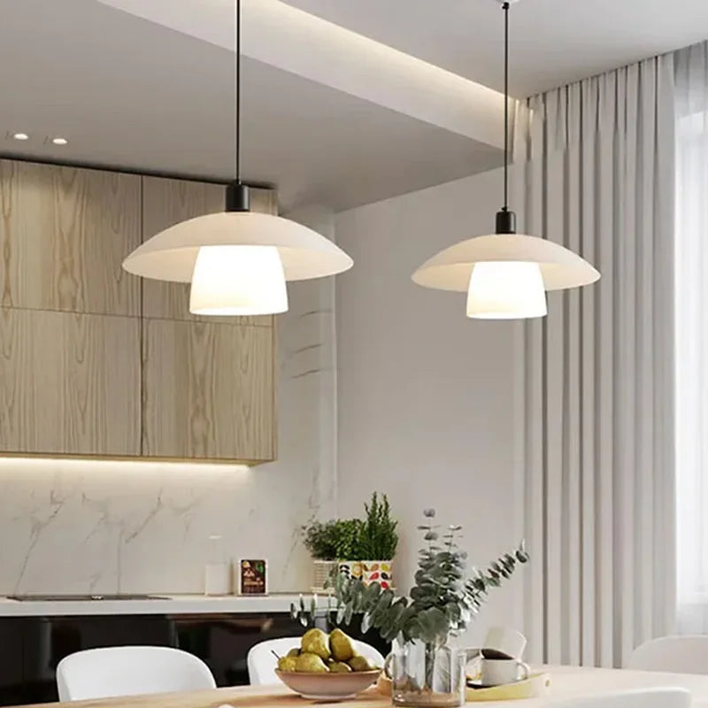 KyotoGlow Japanische Moderne Deckenleuchte | Minimalistisches Design | Stimmungsvolle Beleuchtung