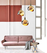 GoldVibe Pendelleuchte aus Goldglas | Modernes Design | Dimmbar | Elegante Beleuchtung für Wohnzimmer & Esszimmer