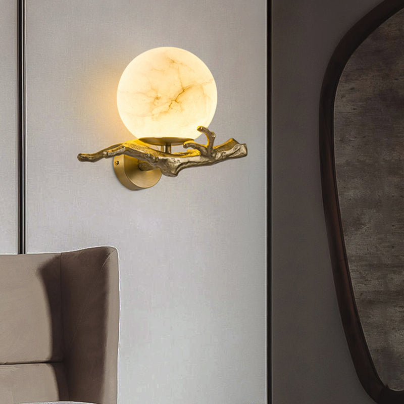 LunaMarmo Marmor-Wandlampe | Kreatives Design | LED Beleuchtung für Stilvolle Innenräume
