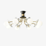Florialis Blossom Flower Glas-Kronleuchter | Elegantes Blütendesign | Luxuriöse Beleuchtung für Zuhause