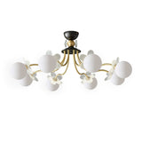 Florialis Blossom Flower Glas-Kronleuchter | Elegantes Blütendesign | Luxuriöse Beleuchtung für Zuhause