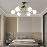 Florialis Blossom Flower Glas-Kronleuchter | Elegantes Blütendesign | Luxuriöse Beleuchtung für Zuhause