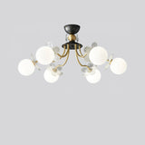 Florialis Blossom Flower Glas-Kronleuchter | Elegantes Blütendesign | Luxuriöse Beleuchtung für Zuhause