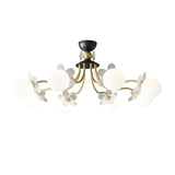 Florialis Blossom Flower Glas-Kronleuchter | Elegantes Blütendesign | Luxuriöse Beleuchtung für Zuhause