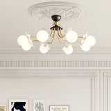 Florialis Blossom Flower Glas-Kronleuchter | Elegantes Blütendesign | Luxuriöse Beleuchtung für Zuhause