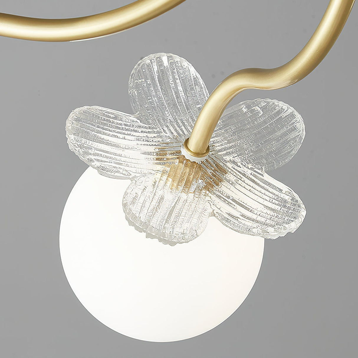 Florialis Blossom Flower Glas-Kronleuchter | Elegantes Blütendesign | Luxuriöse Beleuchtung für Zuhause
