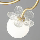 Florialis Blossom Flower Glas-Kronleuchter | Elegantes Blütendesign | Luxuriöse Beleuchtung für Zuhause