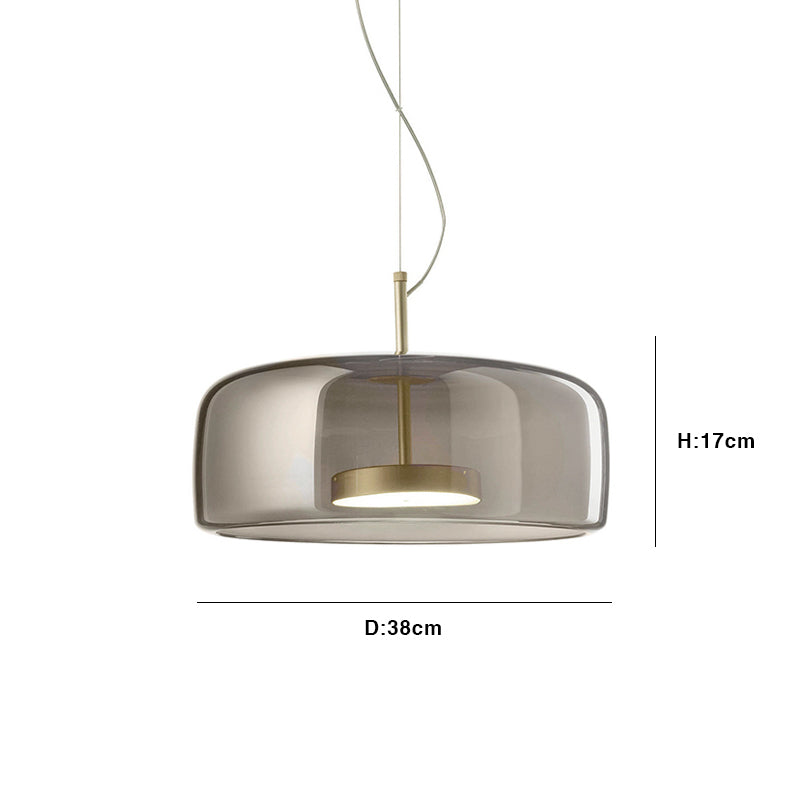 LuminVivo Hotel Glas Pendelleuchte | Modernes Design | Dimmbares LED-Licht