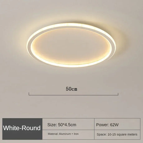 NordLight Skandi Deckenleuchte | Runde LED Lampe | Moderne Deckenbeleuchtung | Verschiedene Lichtfarben & Größen
