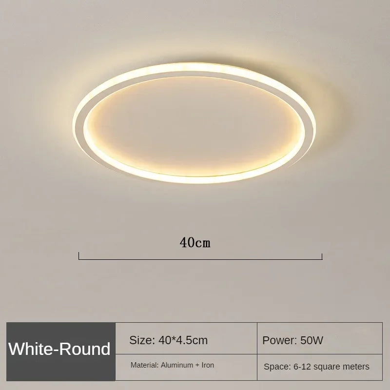 NordLight Skandi Deckenleuchte | Runde LED Lampe | Moderne Deckenbeleuchtung | Verschiedene Lichtfarben & Größen