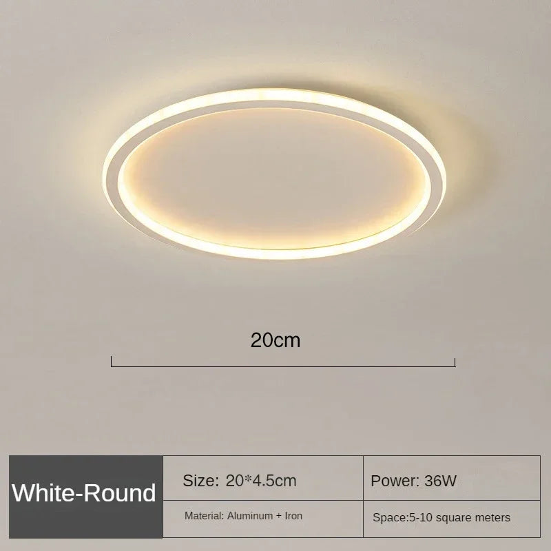 NordLight Skandi Deckenleuchte | Runde LED Lampe | Moderne Deckenbeleuchtung | Verschiedene Lichtfarben & Größen