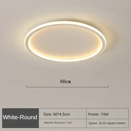 NordLight Skandi Deckenleuchte | Runde LED Lampe | Moderne Deckenbeleuchtung | Verschiedene Lichtfarben & Größen