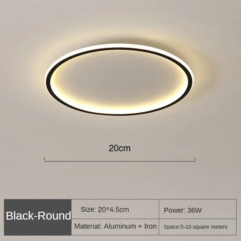 NordLight Skandi Deckenleuchte | Runde LED Lampe | Moderne Deckenbeleuchtung | Verschiedene Lichtfarben & Größen