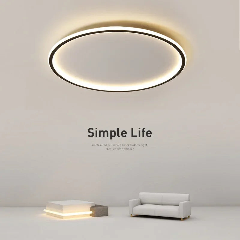 NordLight Skandi Deckenleuchte | Runde LED Lampe | Moderne Deckenbeleuchtung | Verschiedene Lichtfarben & Größen