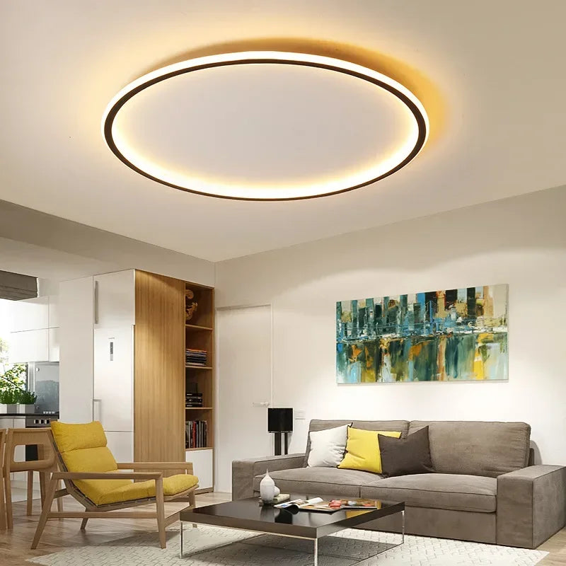 NordLight Skandi Deckenleuchte | Runde LED Lampe | Moderne Deckenbeleuchtung | Verschiedene Lichtfarben & Größen