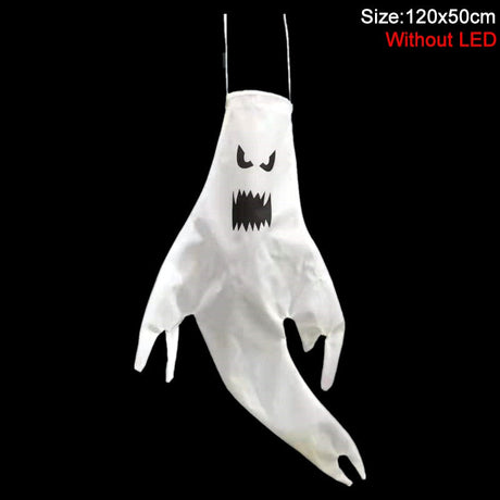 SpookGlow LED Halloween Dekoration | Hängender Geist | Partydeko | Indoor & Outdoor | Gruselige Lampe
