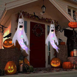 SpookGlow LED Halloween Dekoration | Hängender Geist | Partydeko | Indoor & Outdoor | Gruselige Lampe