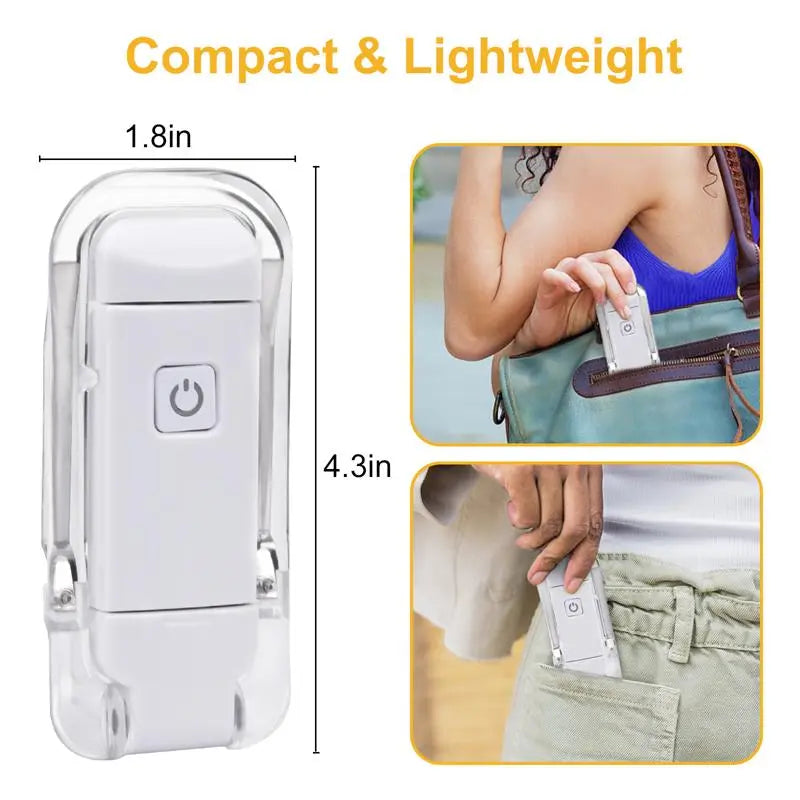 BrightBookmark Wiederaufladbare LED-Buchlampe | Clip-On Lesezeichenlicht | LED-USB Buchlicht für Komfortables Lesen