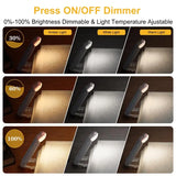 BrightBookmark Wiederaufladbare LED-Buchlampe | Clip-On Lesezeichenlicht | LED-USB Buchlicht für Komfortables Lesen