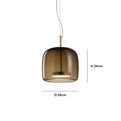 LuminVivo Hotel Glas Pendelleuchte | Modernes Design | Dimmbares LED-Licht