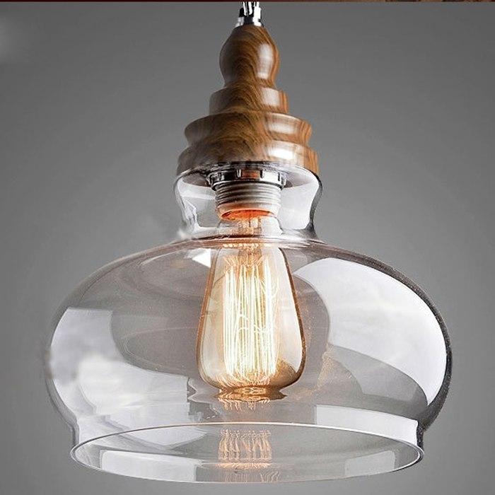 LumiClara Antike Hängeleuchte | Klarglas im Vintage-Design | Dome, Sphere & Triangle Varianten