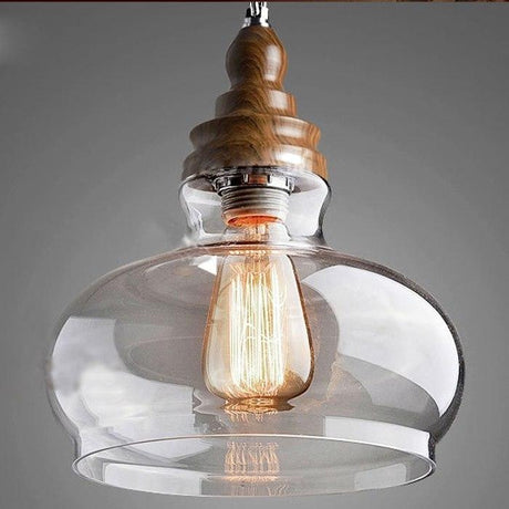 LumiClara Antike Hängeleuchte | Klarglas im Vintage-Design | Dome, Sphere & Triangle Varianten