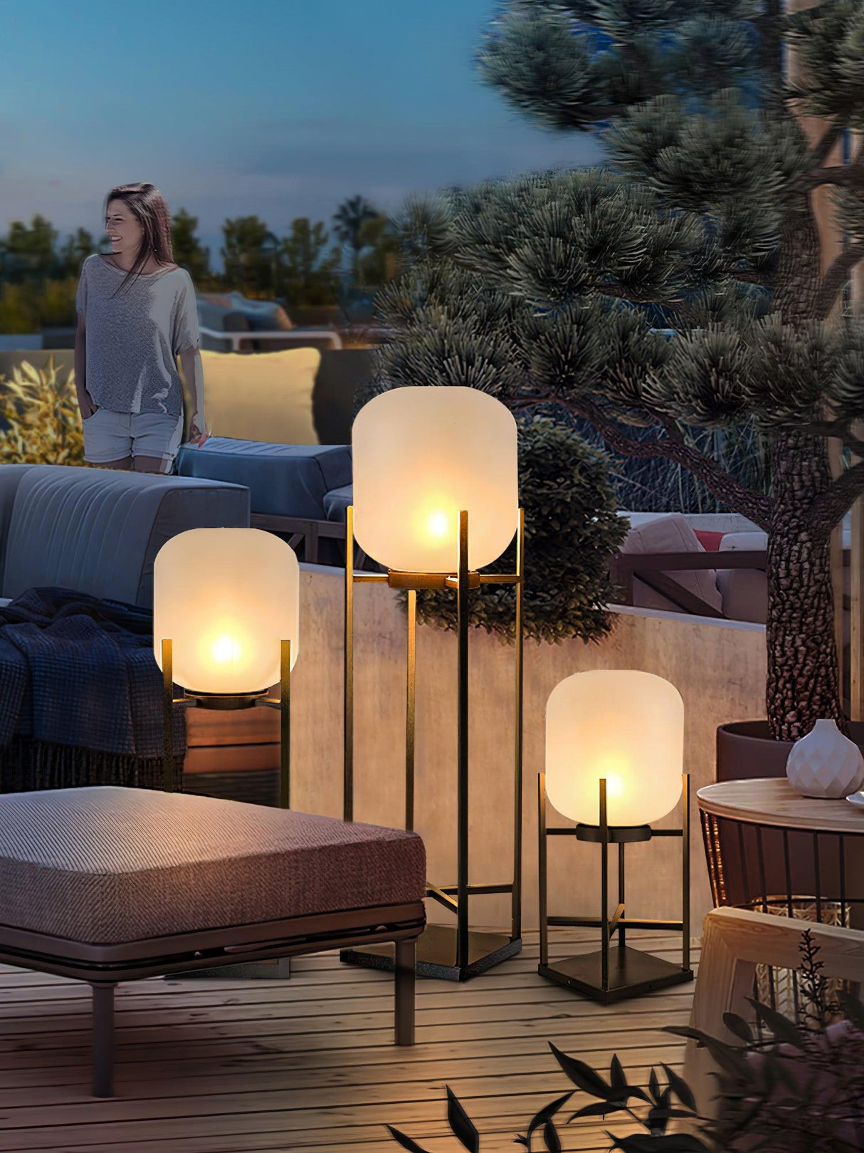 SolarLume Solar-Stehlampe | Umweltfreundlich | Modernes Design | Für Garten & Terrasse