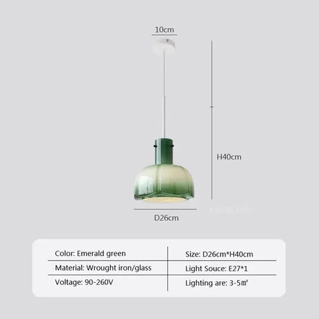 GlacierGlow LED Pendelleuchte Glas | Nordic Design | Energieeffizient | Dimmbare Beleuchtung | Moderne Hängelampe