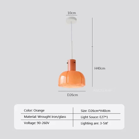 GlacierGlow LED Pendelleuchte Glas | Nordic Design | Energieeffizient | Dimmbare Beleuchtung | Moderne Hängelampe