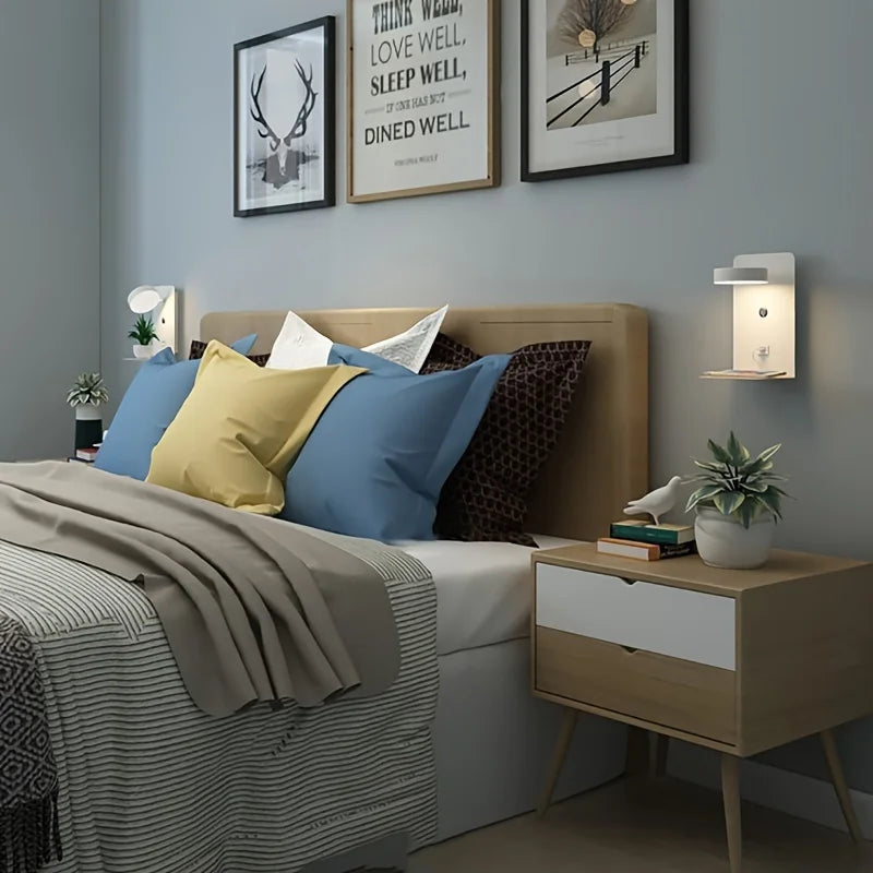 LustroLite Minimal Wandleuchte | Modernes Design | LED Beleuchtung | Elegante Wandlampe für Wohnzimmer und Schlafzimmer