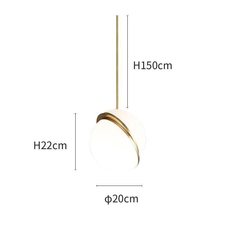 Cresnova Mondsichel Pendelleuchte | Mondförmiges Design | Stimmungsvolle Beleuchtung für Zuhause