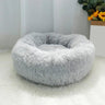PawNest Beruhigendes Donut-Katzenbett | Rundes Plüsch Nest | Stresslindernd & Gemütlich | Perfekt für Katzen & kleine Hunde