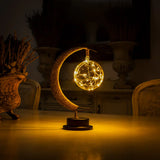 LunarGlow Magische Mondlampe | LED Stimmungslicht | 3D-Druck Design | Dekorative Beleuchtung für Zuhause