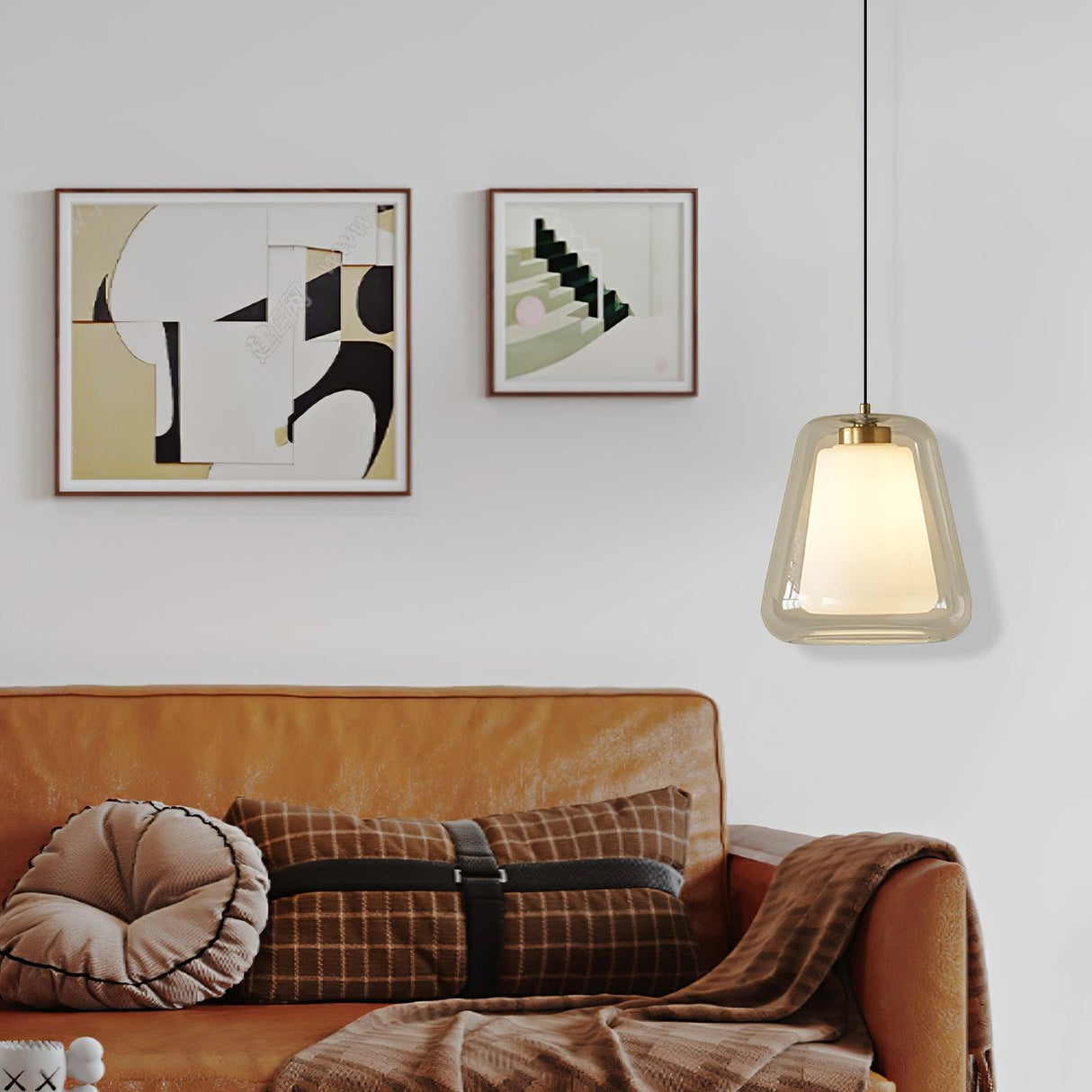 LustreSky Elegante Pendelleuchte | Skandinavisches Design | Höhenverstellbar | Dimmbar | Dekorative Beleuchtung für Wohnzimmer und Esszimmer