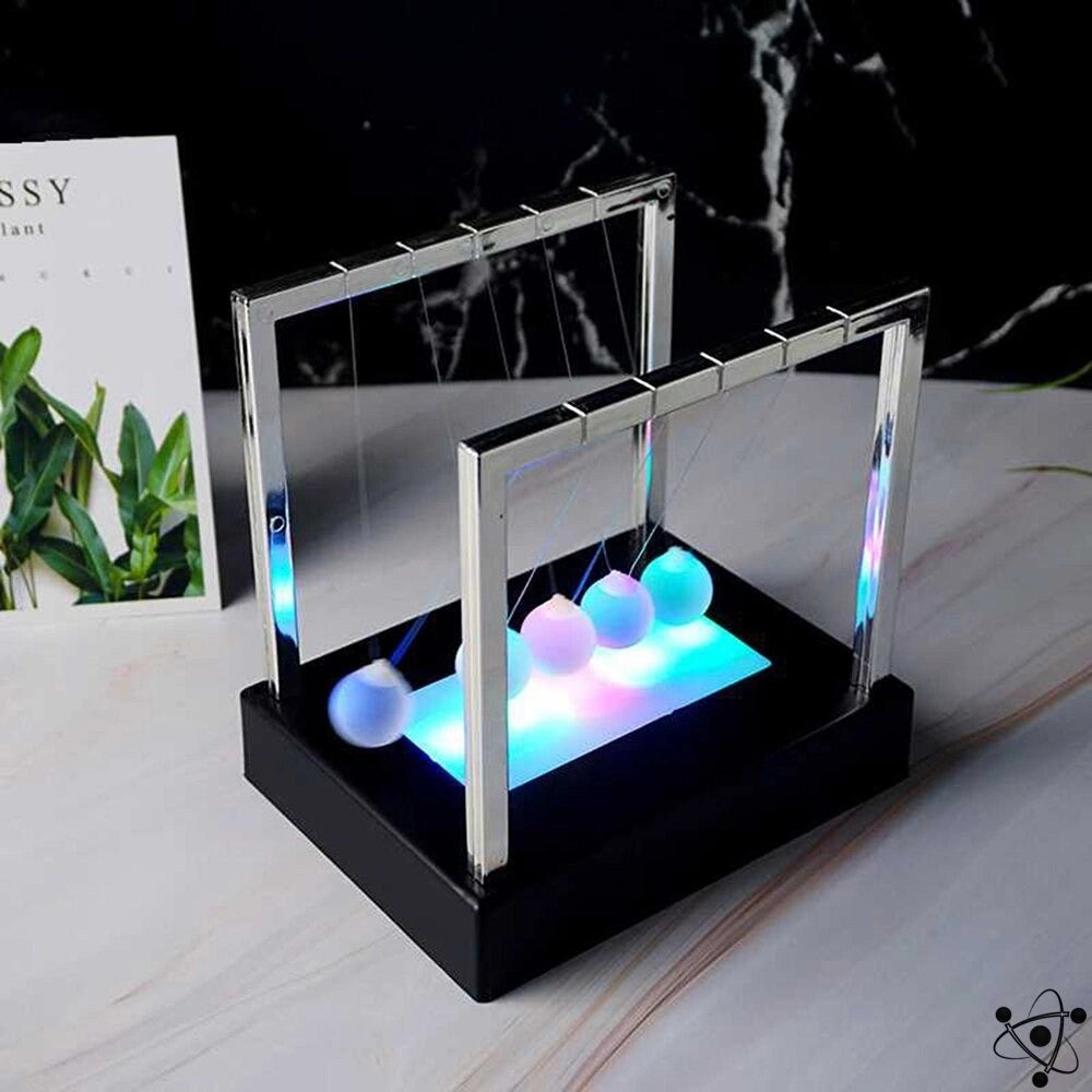 GlowMotion Newton Pendel | Leuchtendes Balance-Spiel | Perfekte Deko für Zuhause und Büro