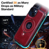 MagCase Pro™ Magnetische iPhone-Hülle mit unsichtbarem Ringständer | Stoßfest | Elegantes Design | 360° Schutz