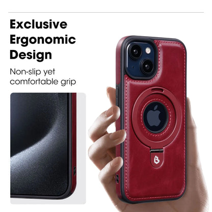 MagCase Pro™ Magnetische iPhone-Hülle mit unsichtbarem Ringständer | Stoßfest | Elegantes Design | 360° Schutz