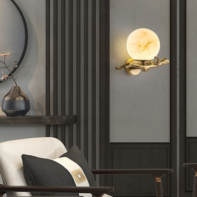 LunaMarmo Marmor-Wandlampe | Kreatives Design | LED Beleuchtung für Stilvolle Innenräume