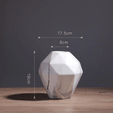 GeoMarble Geometrische Marmor-Vasen | Zeitloses Design | Hochwertige Dekoration | Perfekt für Zuhause