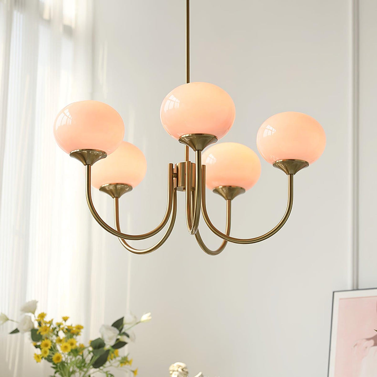 RadianceOrb Designer Kronleuchter | Moderner LED Hängelampe | Elegante Beleuchtung für Wohnzimmer & Esszimmer