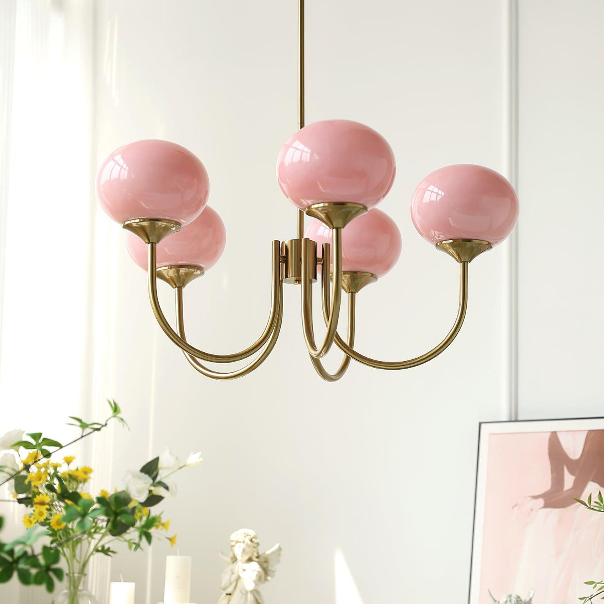 RadianceOrb Designer Kronleuchter | Moderner LED Hängelampe | Elegante Beleuchtung für Wohnzimmer & Esszimmer