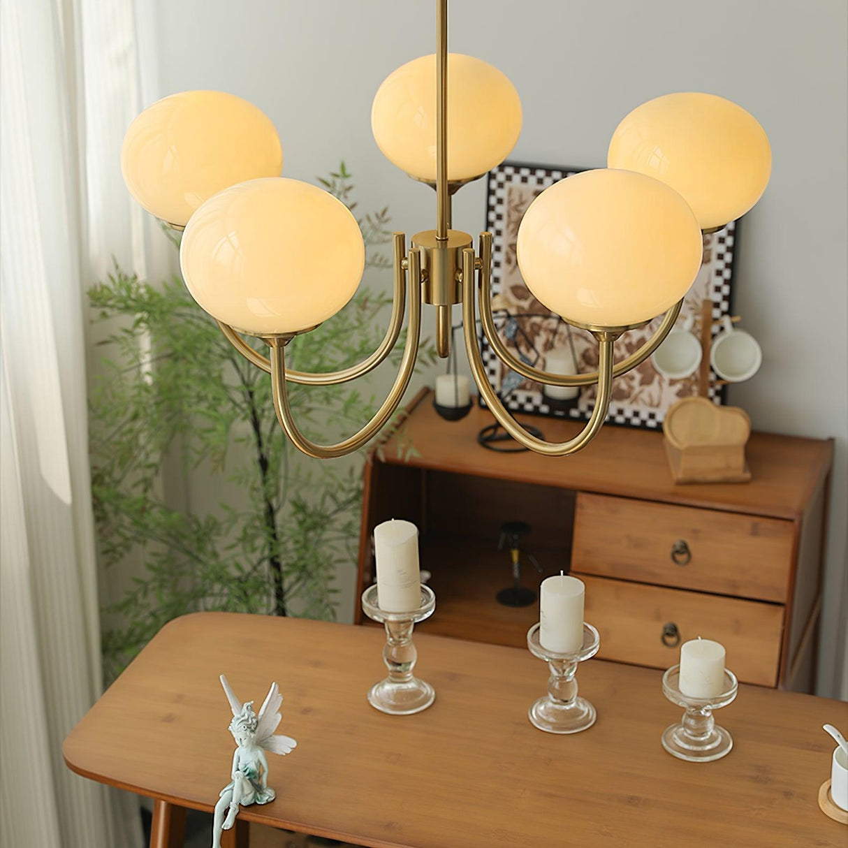 RadianceOrb Designer Kronleuchter | Moderner LED Hängelampe | Elegante Beleuchtung für Wohnzimmer & Esszimmer