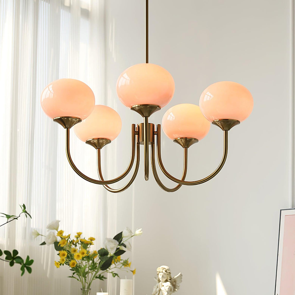 RadianceOrb Designer Kronleuchter | Moderner LED Hängelampe | Elegante Beleuchtung für Wohnzimmer & Esszimmer