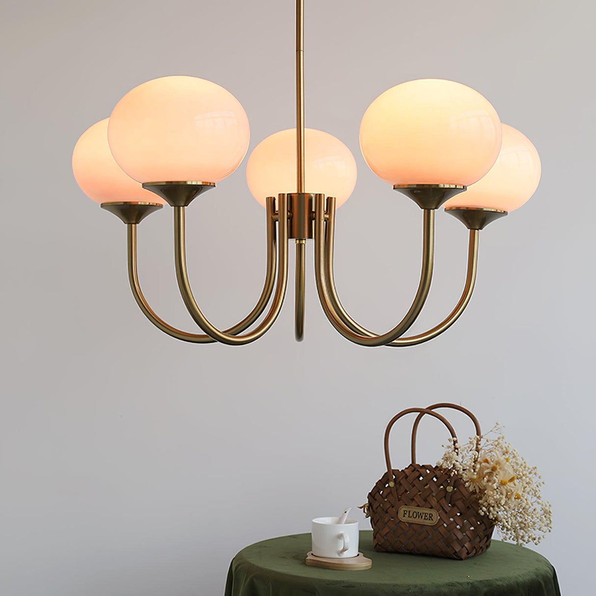 RadianceOrb Designer Kronleuchter | Moderner LED Hängelampe | Elegante Beleuchtung für Wohnzimmer & Esszimmer