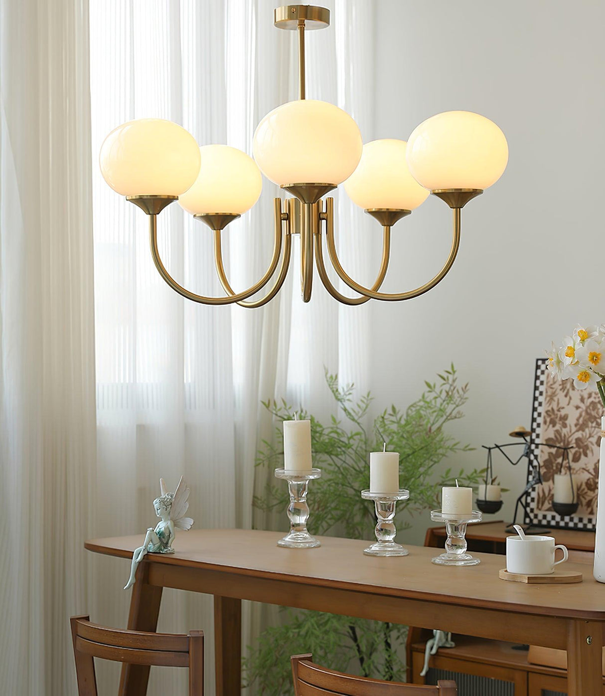 RadianceOrb Designer Kronleuchter | Moderner LED Hängelampe | Elegante Beleuchtung für Wohnzimmer & Esszimmer