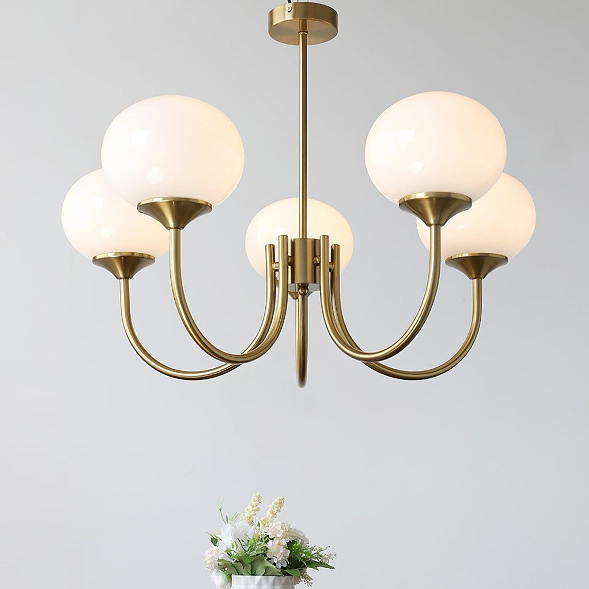 RadianceOrb Designer Kronleuchter | Moderner LED Hängelampe | Elegante Beleuchtung für Wohnzimmer & Esszimmer