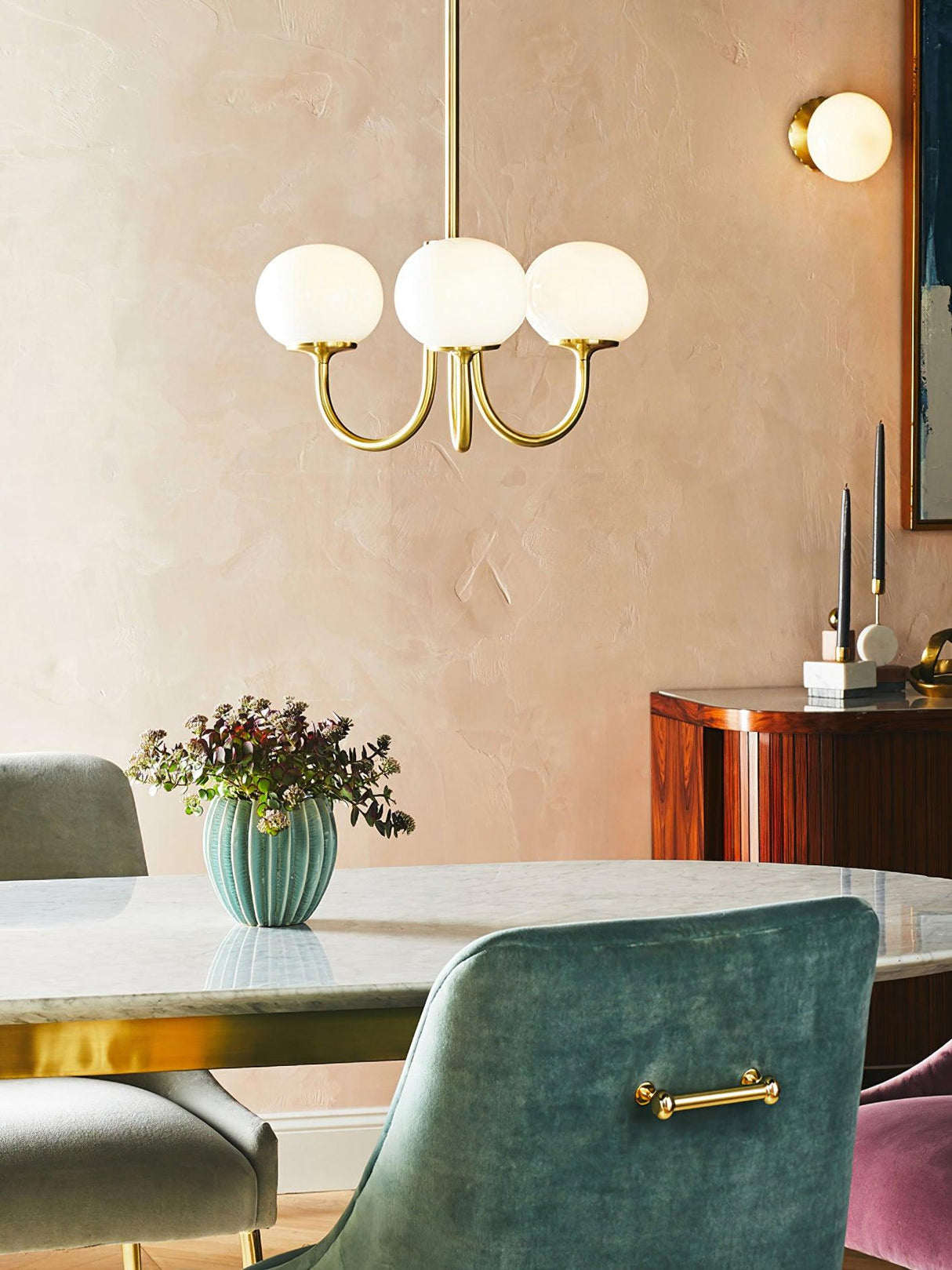 RadianceOrb Designer Kronleuchter | Moderner LED Hängelampe | Elegante Beleuchtung für Wohnzimmer & Esszimmer
