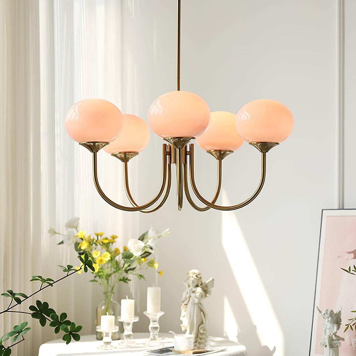 RadianceOrb Designer Kronleuchter | Moderner LED Hängelampe | Elegante Beleuchtung für Wohnzimmer & Esszimmer