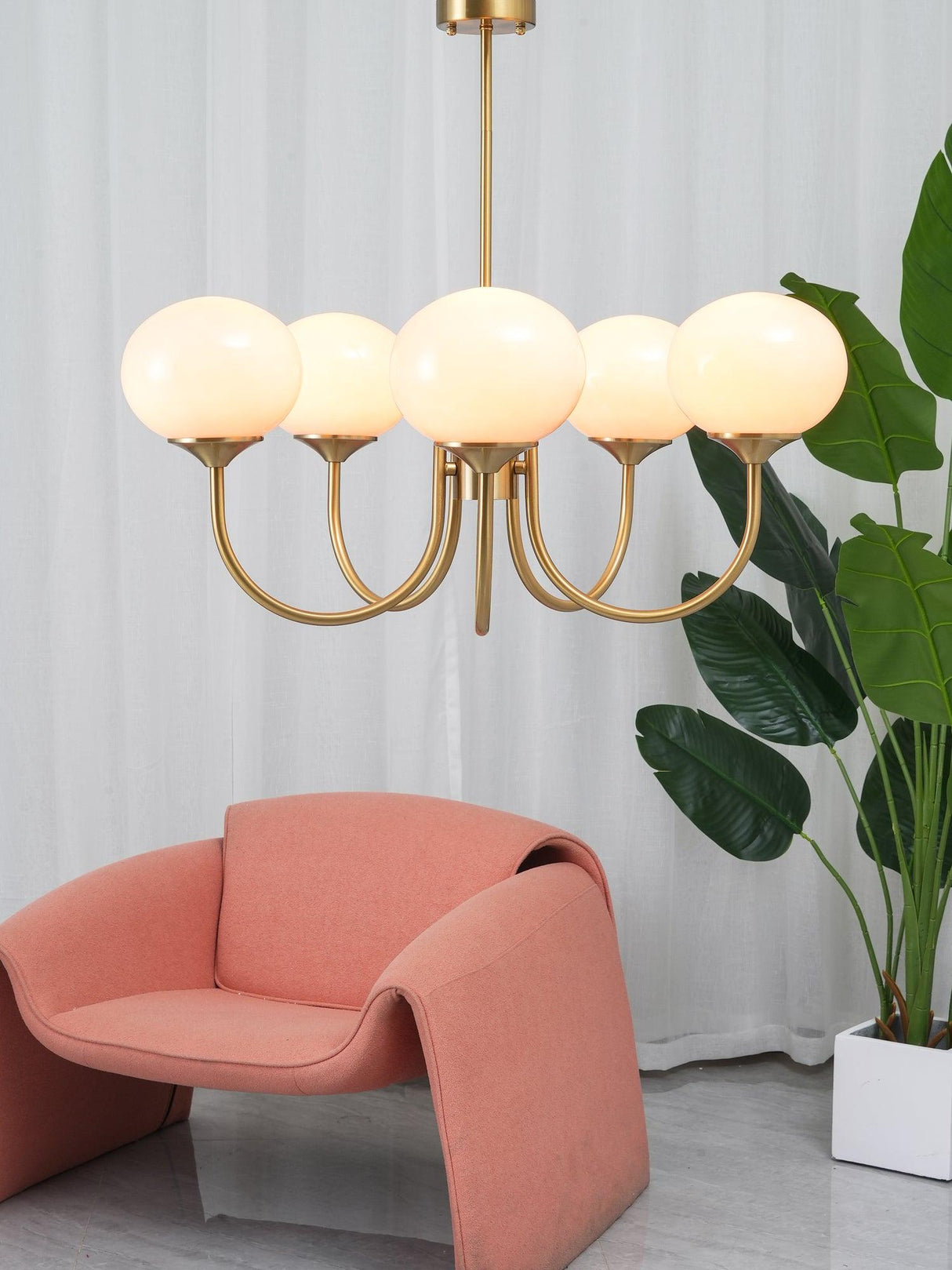 RadianceOrb Designer Kronleuchter | Moderner LED Hängelampe | Elegante Beleuchtung für Wohnzimmer & Esszimmer